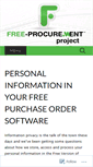 Mobile Screenshot of free-procurement.com