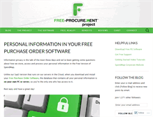 Tablet Screenshot of free-procurement.com